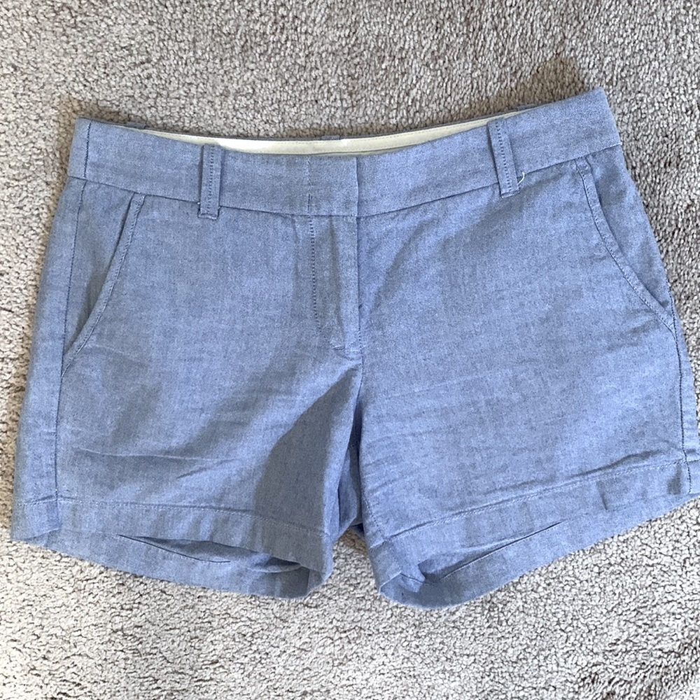 JCREW City Fit Chambray Shorts